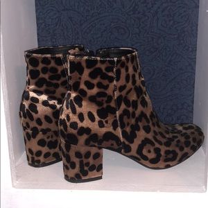cheetah print booties